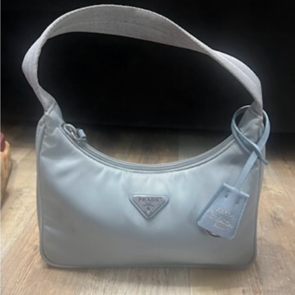 Re-Edition 2000 Re-Nylon Mini Shoulder Bag Light Blue